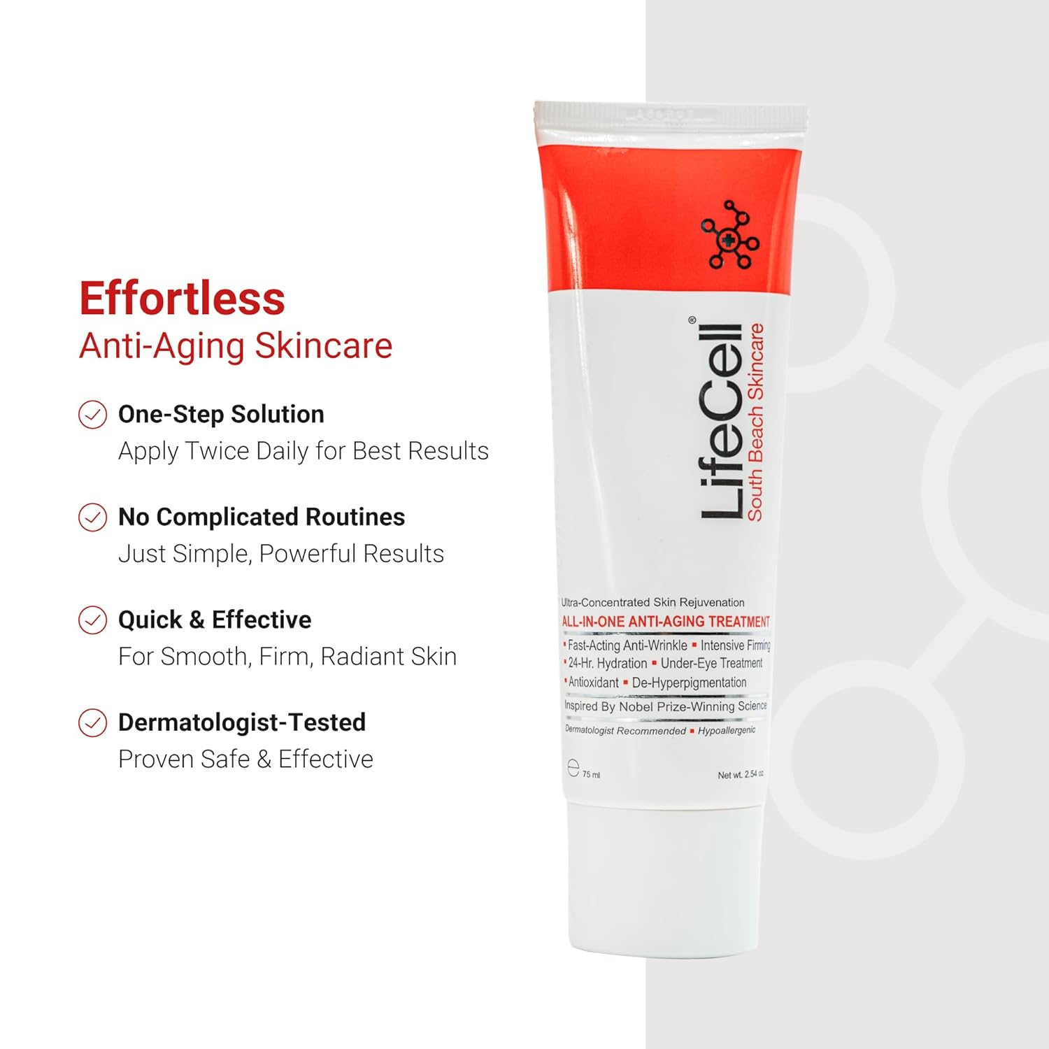LifeCell Skin All in One Anti Aging Treatment 2.54 Oz